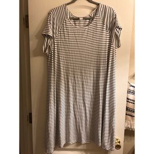 Black & White Stripe Old Navy Swing Dress